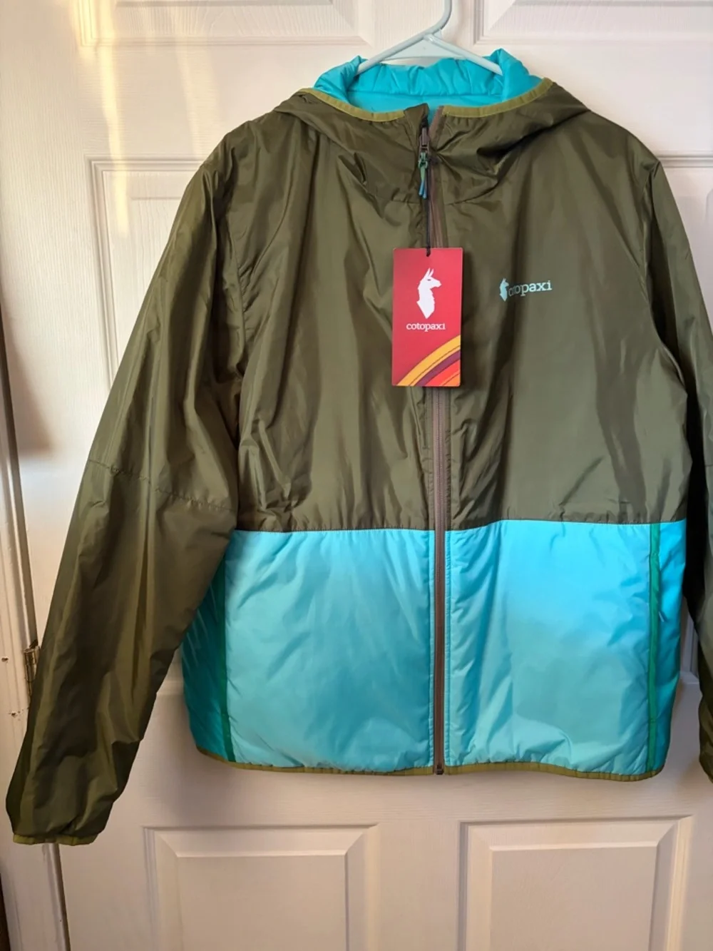 Cotopaxi reversible Teca calido Hooded Jacket Women's XL (Lafayette color) - Picture 3 of 7